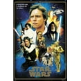 thumbnail image 1 of Star Wars: Episode IV - A New Hope - 40Th Anniversary Edition - Movie Poster / Print (The Heroes - Golden Border) (Black Poster Hanger), 1 of 7