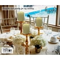 thumbnail image 3 of Hyoola 2 x 4 Ivory Unscented European Made Pillar Candles, Dripless Paraffin Wax with Smokeless Cotton Wicks, 24-Pack, 3 of 9