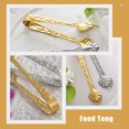 thumbnail image 3 of Shisuyan Stainless Steel Tong Sugar Cube Clip Embossed Rose Pattern Ice Cube Tong, 3 of 9