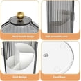 thumbnail image 6 of Concealed Toothbrush Holder with Cover, 360° Rotating Bathroom Organizer with Dust Protection, Hidden Storage for 6 Toothbrushes, Compact Countertop Design, 6 of 8