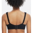 thumbnail image 3 of Exclare Women's Full Coverage Plus Size Comfort Double Support Unpadded Wirefree Minimizer Bra(Peacock tail Black,44DDD), 3 of 7
