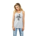 thumbnail image 2 of Thread Tank Pilsner Glass Sketch Women's Sleeveless Flowy Racerback Tank Top Sport Grey Small, 2 of 5