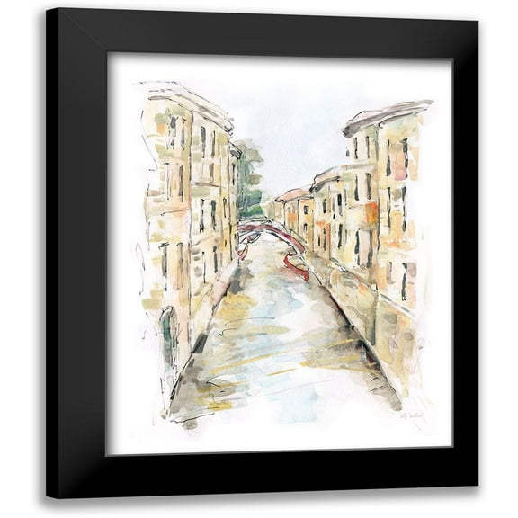 Swatland, Sally 12x14 Black Modern Framed Museum Art Print Titled - Venice Memories II