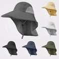 thumbnail image 2 of FUZHIQ Unisex Mesh Breathable Neck Flap Sun Hat, UPF 50+ UV Protection Hat for Fishing, Hiking, Camping, Summer Outdoor, 2 of 3