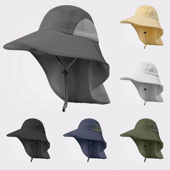 Women Sun Hat Wide Brim Cap Breathable For Men With 50 UPF Cap Fishing Hat With Neck Visor Cap