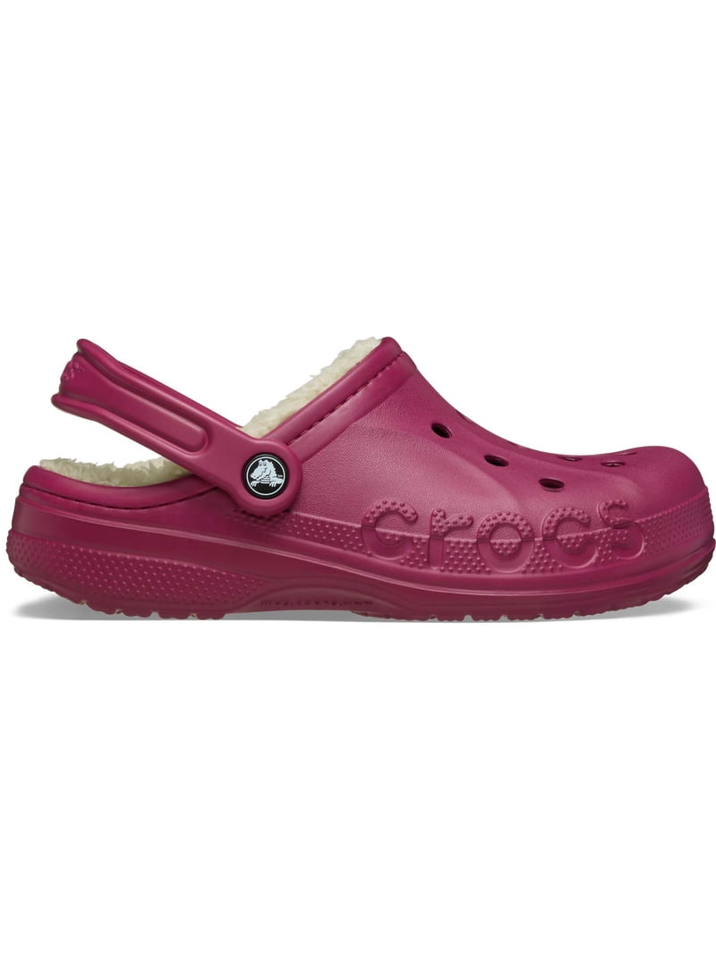 Size 11 Men’s/12.5 Women’s Crocs Classic Lined Clog Burgundy Crocs Unisex Maroon Cozy Soft Classic Fleece Lined Cushion  main image 2