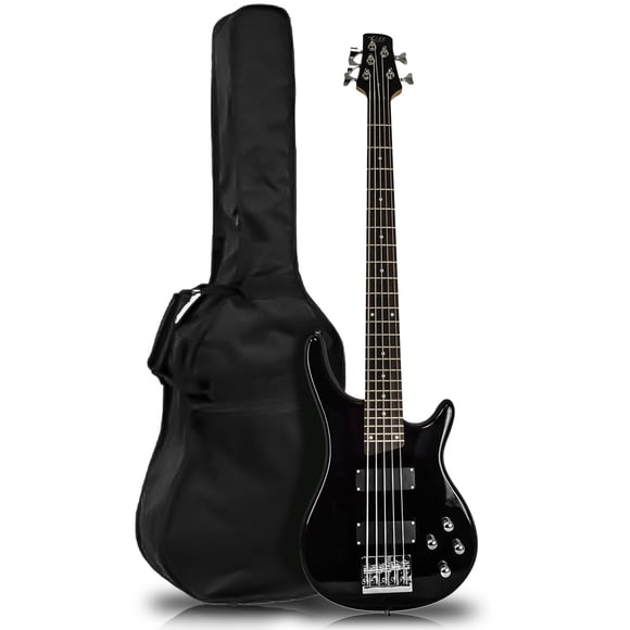 Bajo Electrico 5 Cuerdas Acabado Brillante Negro Be-j5bk Qte