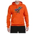 thumbnail image 2 of Wild Bobby, Colorful Dachshund Is My Spirit Animal Lover Unisex Graphic Hoodie Sweatshirt, Orange, 3XL, 2 of 3