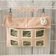 thumbnail image 1 of Bolsa de heno para conejo, alimentador grande de heno para conejo, 6 agujeros grandes, 1 Uds., 1 of 5