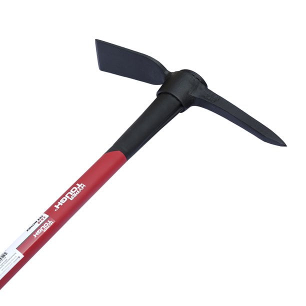 Hyper Tough 2.5 lb Garden Pick Mattock with Fiberglass Handle and High Quality Steel Dual-Sided Head