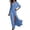 AA-Blue801, variant on XIAONU One-Shoulder Maxi Dress for Women Slit Evening Spring-Fall Long Gown