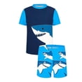 thumbnail image 5 of Fnooota Boys Rash Guard Swimsuits 2 Piece, Short Sleeve Surfing Summer Kids Bathing Suits Boys'Swimwear Multicolor Size 14, 5 of 8
