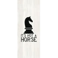 thumbnail image 2 of Reed, Tara 10x18 White Modern Wood Framed Museum Art Print Titled - Chess Sentiment vertical IV-Not a Horse, 2 of 4