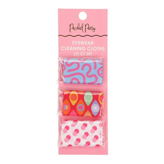 Packed Party Wipe Out Eyewear Cleaning Cloth Set