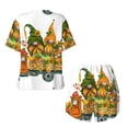 thumbnail image 5 of Picia Thanksgiving Truck Pajamas Sets for Women Soft Short-Sleeved Pjs with Lounge Shorts Two Piece Sleepwear-Large, 5 of 9
