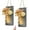 Rustic Gray, variant on Bekitchen Sconces Wall Decor Set of 2, Country Home Decor With Led String Lights 5.75”Wx11.8”H, Large Rustic Brown