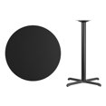 thumbnail image 2 of Flash Furniture 36Rd Laminate Table-X-Base In Black, 2 of 2