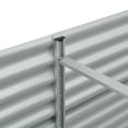 thumbnail image 6 of vidaXL Garden Raised Bed 157.5"x31.5"x31.9" Galvanized Steel Silver, 6 of 8