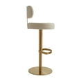 thumbnail image 6 of TOV Furniture Primrose Cream Textured Performance Fabric Adjustable Stool, 6 of 9