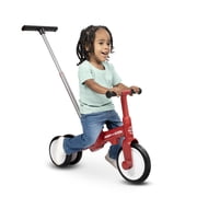 Radio Flyer Milestone Trike to Bike, Grows with Your Child, Tricycle that Switches to Balance Bike, Ages 1.5 - 5 Years, Red