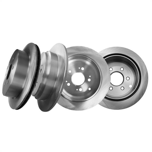 Set of 4 Front 296mm-Rear 313mm Brake Disc Rotors For 2005-2010 Honda Odyssey