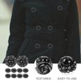 thumbnail image 3 of USHOBE 10Ud Botones Para Coser Negros Con Estilizado Ideal Para Abrigos Y Chaquetas Decorativas, 3 of 5
