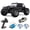 Black+White, variant on 1:16 Scale All-Terrain RC Car for Adults, 38+KM/H High Speed 4WD Off-Road Remote Control Truck with 2 Rechargeable Batteries and Interchangeable car shells