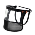 thumbnail image 2 of Protector facial para casco de completa con soporte de aluminio de repuesto, malla de mbre de acero profesional para jardinería y silvicultura., 2 of 8