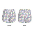 thumbnail image 6 of Uemuo Sea Turtles Pattern Women's Athletic Shorts High Waisted Running Shorts with Liner Pockets Gym Elastic Workout Shorts-XX-Large, 6 of 9