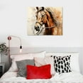 thumbnail image 4 of GOSMITH  Abstract Wall Art, Horse Canvas Pictures, Watercolor Painting Prints, Modern Abstract Animal, Vintage Canvas Artwork, Rustic Contemporary Wall Art, 4 of 4