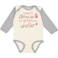 thumbnail image 3 of Inktastic Wrestling Future Wrestler Girls Boys or Girls Long Sleeve Baby Bodysuit, 3 of 5