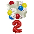thumbnail image 5 of Globos de dibujos animados para mascotas, huellas de patas de animales, suministros para huesos Let's Pawty, juguetes para niños, decoraciones para fiestas de cumpleaños, globos con números de 30 pulg, 5 of 5