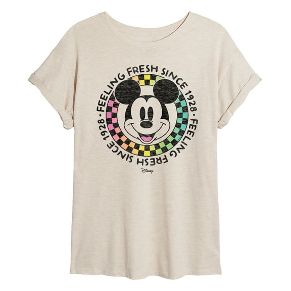 Disney - Feeling Fresh Checker  - Women's Oversized T-Shirt