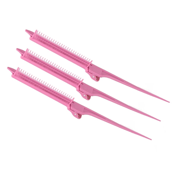 Peine Para Resaltar El Cabello, Herramientas De Peinado Para Teñir El Cabello Con Cómodo, Color Rosa, Para Peluquería Y Salón