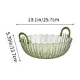 thumbnail image 3 of Large Capacity 9.6 Inch Fruit Tray, Clear Plastic Serving Platter for Snacks, Candy, Dried Fruit - Kitchen & Party Host Essentials, 10.1x10.1x5.39in, 3 of 6
