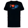 thumbnail image 1 of I Love Run Symbol Splash Paint Tee Men's -Image by Shutterstock, 1 of 2