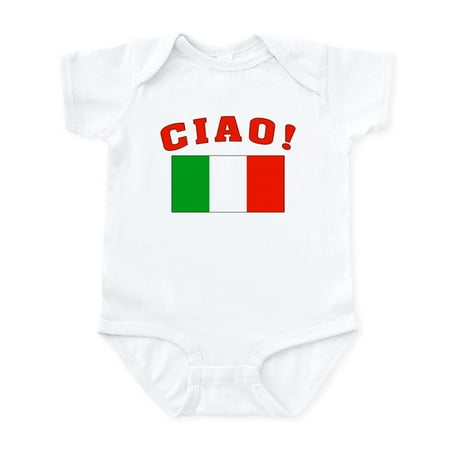 

CafePress - Ciao Italia Italy Flag Infant Creeper - Baby Light Bodysuit Size Newborn - 24 Months