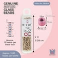 thumbnail image 3 of Miyuki Delica Seed Beads – Size 11/0 (1.6 mm), DB1834, Galv. Champagne, 7.2 g, Approx. 1440 Beads, 3 of 7