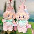 thumbnail image 4 of Labubu Merlion Singapore limited Milan Labubu pink mokoko 1st Fall In Wild The Monsters Macaron Vinyl toys Lisa series completas, 4 of 5