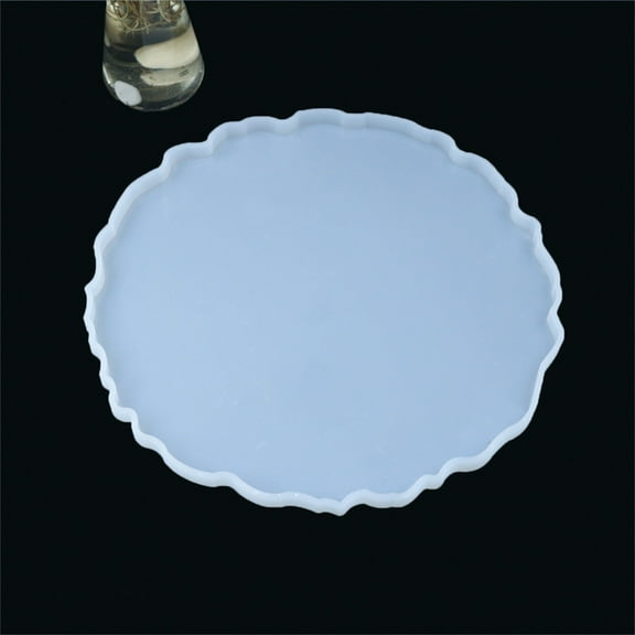 Clearance DIY Silicone Mould under $10,Diy Tray Crystal Drop Glue Hand Made Large Round Tray Hand Made Silicone Table