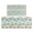 Tiger Leaf Heart, variant on Kitchen Mats Set Of 2, Anti-Fatigue Cushioned Non-Slip Comfort Rugs for Kitchen and Office,Tiger Leaf Heart Light Blue Pattern