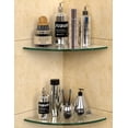 thumbnail image 1 of Estantes de ducha Bakzon Glass Corner, paquete de 2 unidades, para baño, 1 of 9