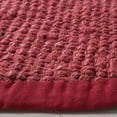 thumbnail image 4 of SAFAVIEH Natural Fiber Milica Solid Area Rug, Red, 4' x 4' Round, 4 of 12