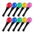 thumbnail image 3 of Milaget 10 Pcs Jouets Maracas Peints à la Main Faveur de Fête Shaker pour Rassemblement KTV en Direct, 3 of 9