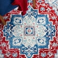 thumbnail image 4 of SAFAVIEH Brentwood Emalee Oriental Area Rug, Blue/Red, 8' x 10', 4 of 8