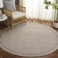 thumbnail image 2 of SAFAVIEH Ebony Luanne Bordered Area Rug, Grey, 6' x 6' Round, 2 of 10