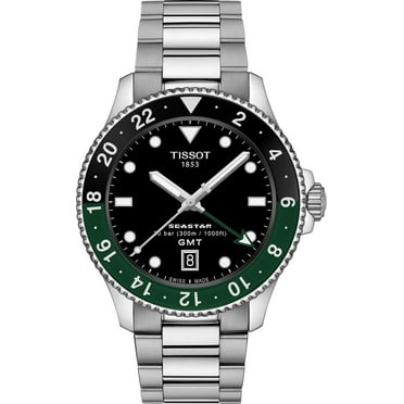 Tissot Seastar 1000 Quartz GMT Black Dial Steel Men's Watch T120.852.11.051.00