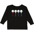 thumbnail image 3 of Inktastic Rainbow Golf Tees Boys or Girls Long Sleeve Toddler T-Shirt, 3 of 5