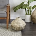 thumbnail image 2 of DecMode 13" Handmade Woven Brown Seagrass Vase, 2 of 8