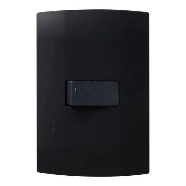 Interruptor Escalera Schneider Electric Negro Con Placa
